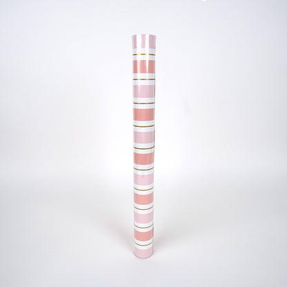 Pink Striped Paper Table Runner - Bria Blair Creative