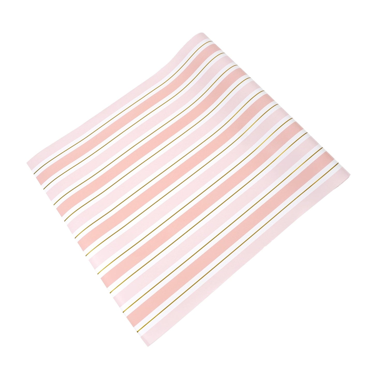 Pink Striped Paper Table Runner - Bria Blair Creative