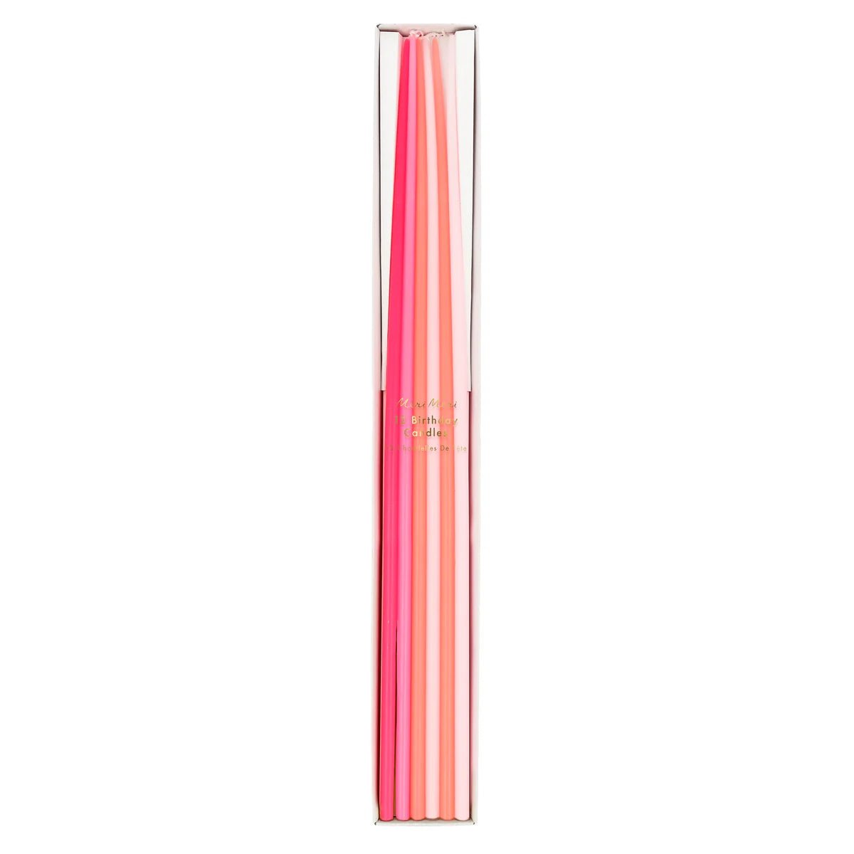 Pink Tall Candles - Set of 12 - Bria Blair Creative