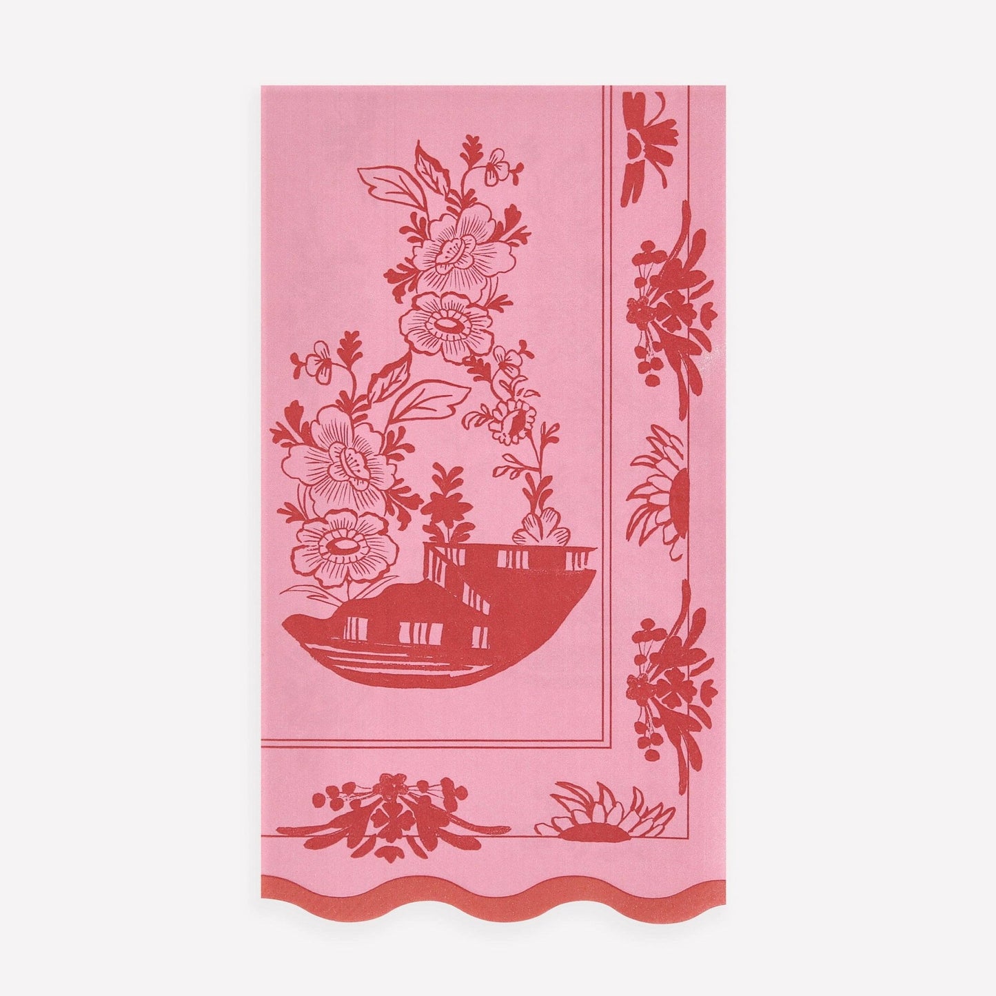 Pink Vintage Botanical Guest Towels - Bria Blair Creative