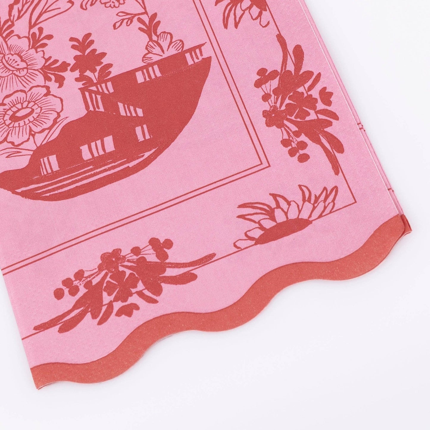 Pink Vintage Botanical Guest Towels - Bria Blair Creative