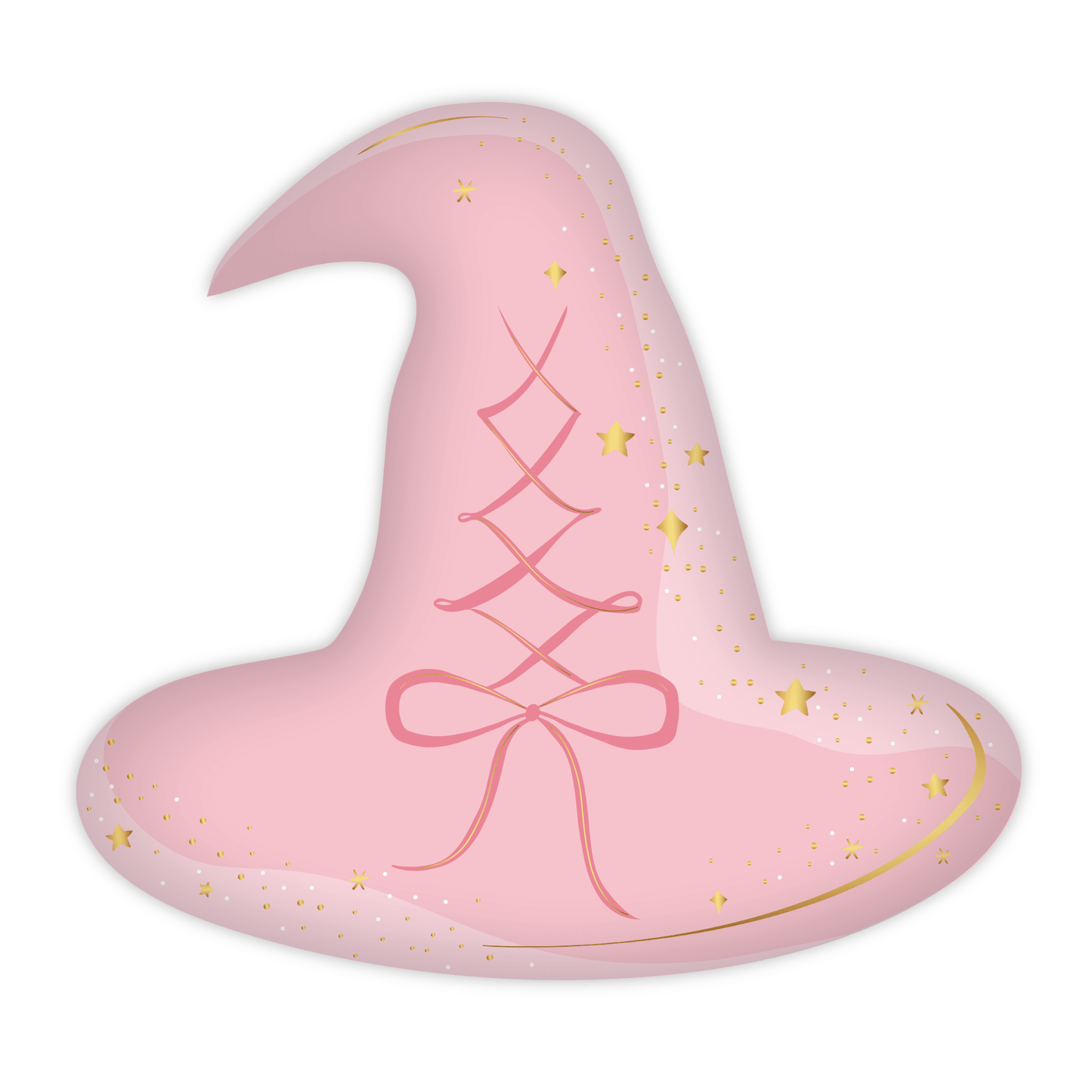 PINK WITCH HAT LARGE PLATES - Bria Blair Creative