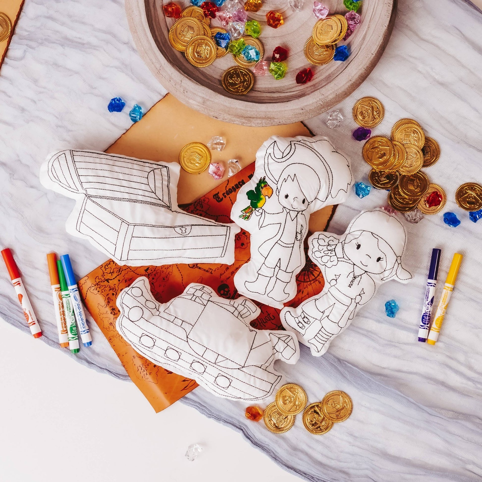 Pirate Ship Doodle Coloring Activity for Kids: Pirate Boy - Bria Blair Creative