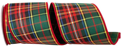 Plaid Classic Deluxe Wired Edge, Multi, 4 In, 5 Yards - Bria Blair Creative