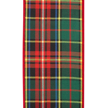 Plaid Classic Deluxe Wired Edge, Multi, 4 In, 5 Yards - Bria Blair Creative