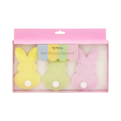 PLHB208 - Puffy Felt Pastel Easer Bunny Banner - Bria Blair Creative