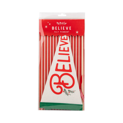 PLHB354 - Believe Felt Pennant Banner - Bria Blair Creative