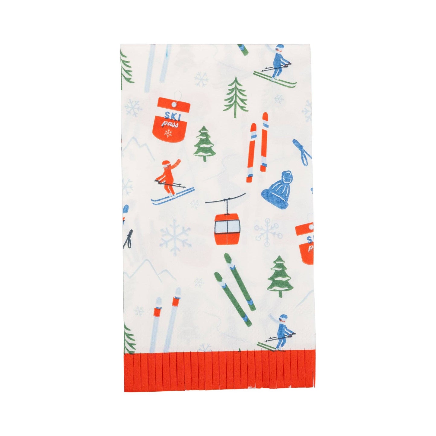 PLNP1647 - Snow Ski Guest Napkin - Bria Blair Creative