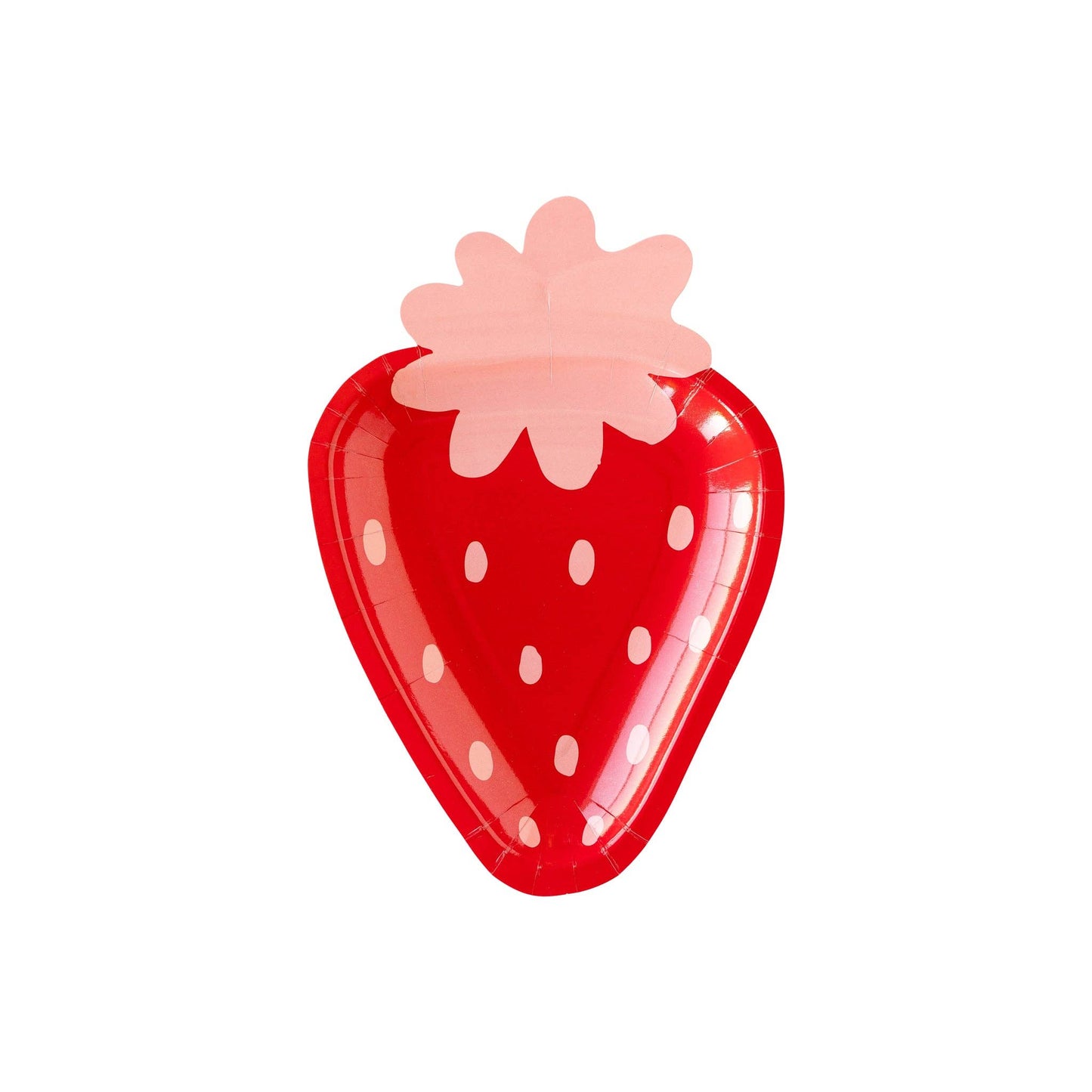 PLPL103 - Strawberry Shaped Paper Plate - Bria Blair Creative
