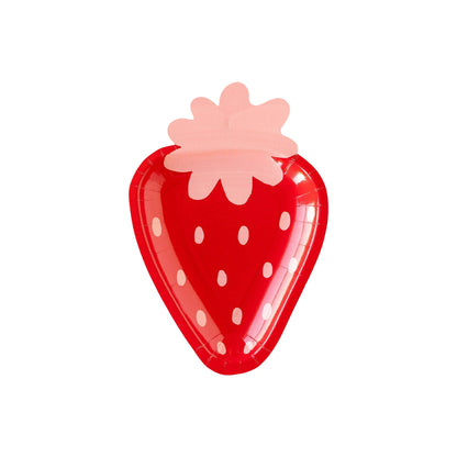 PLPL103 - Strawberry Shaped Paper Plate - Bria Blair Creative