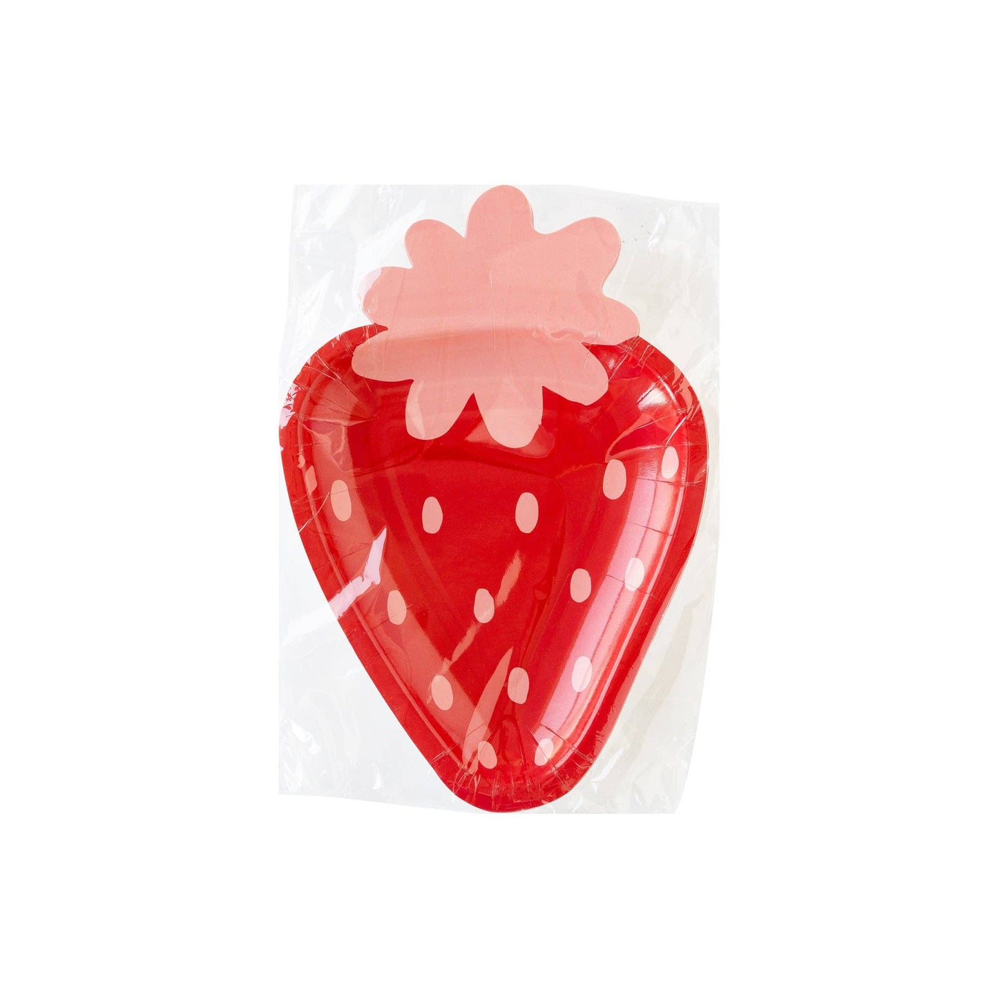 PLPL103 - Strawberry Shaped Paper Plate - Bria Blair Creative