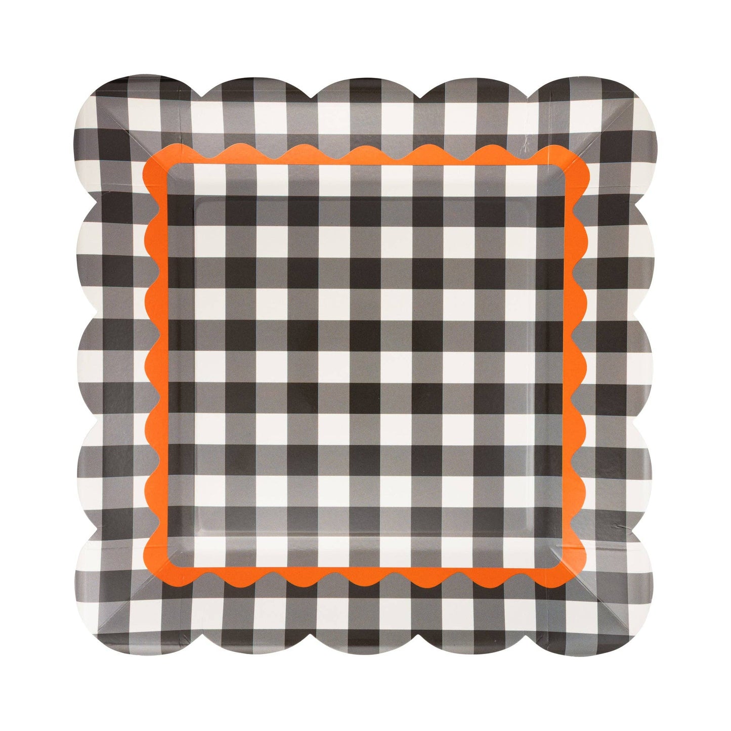 PLPL2505 - Plaid & Ric Rac Plate 8 ct - Bria Blair Creative