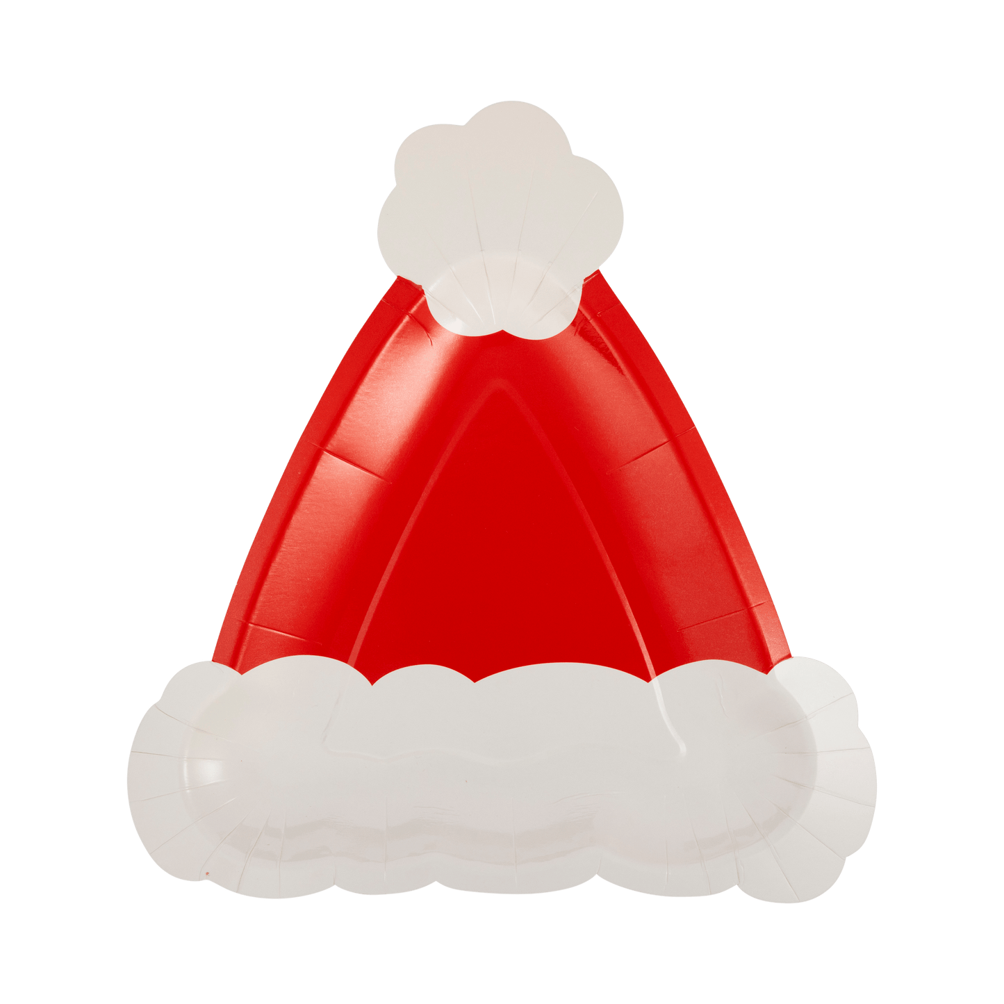PLPL703 - Santa Hat Shaped Plate - Bria Blair Creative
