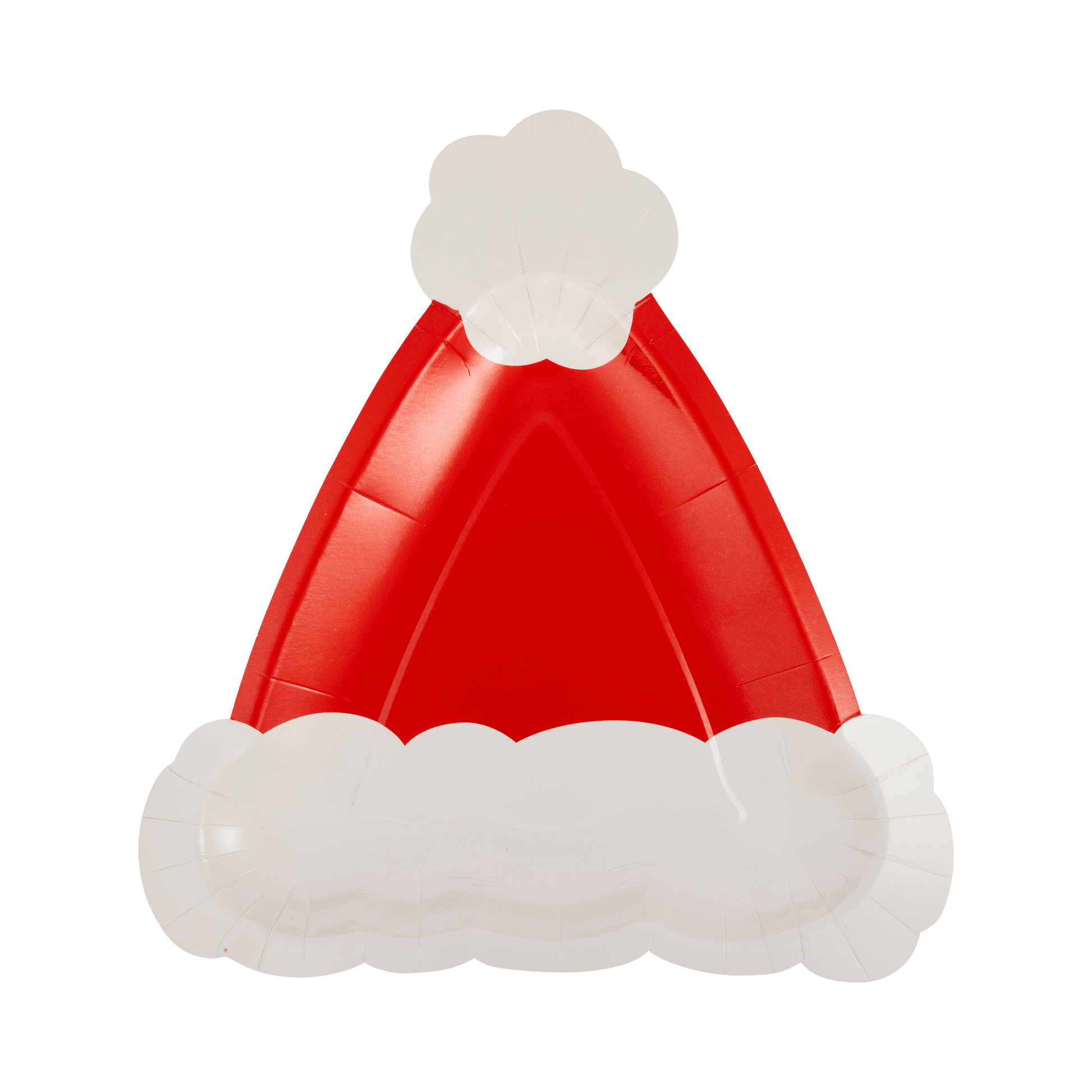 PLPL703 - Santa Hat Shaped Plate - Bria Blair Creative