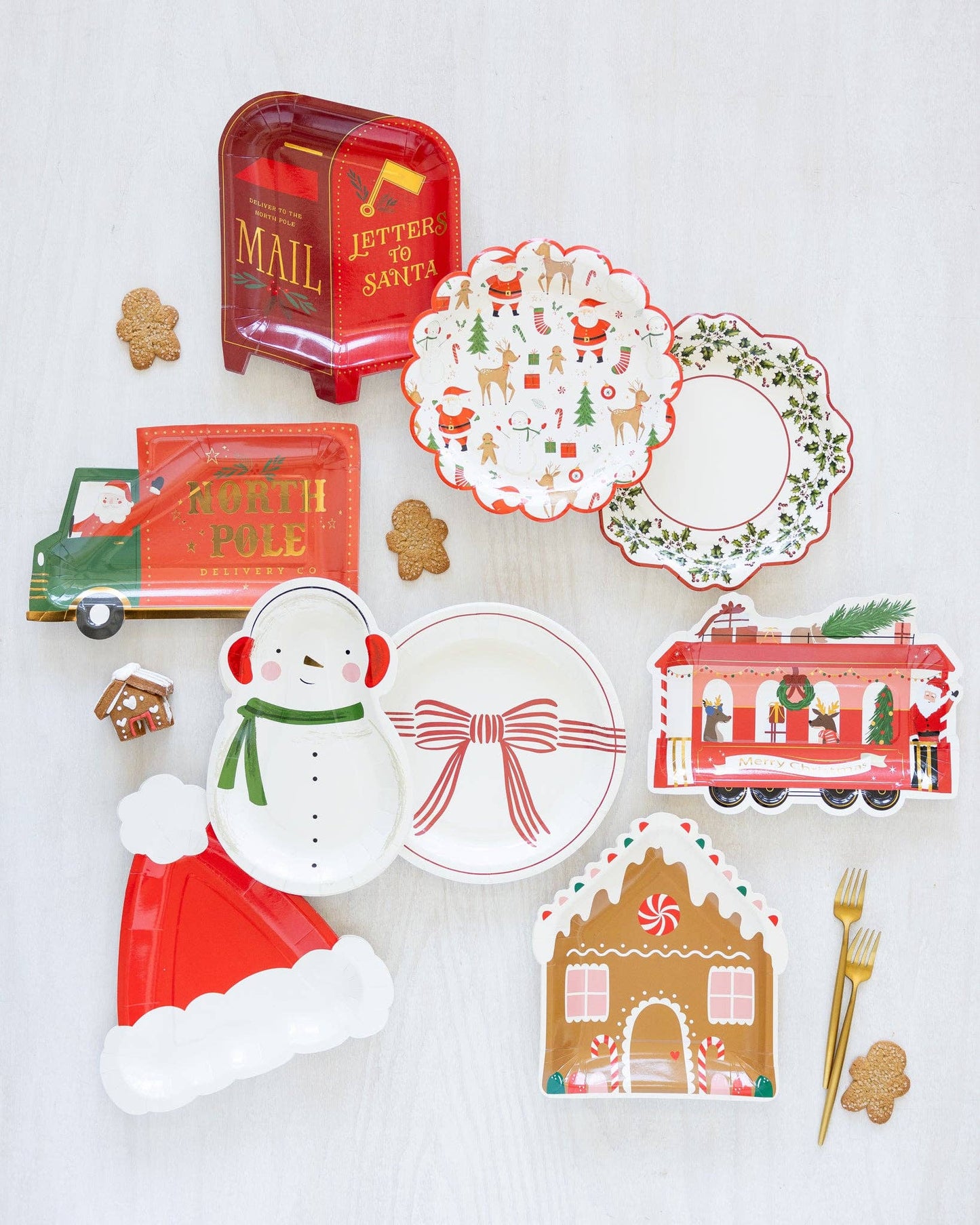 PLPL703 - Santa Hat Shaped Plate - Bria Blair Creative