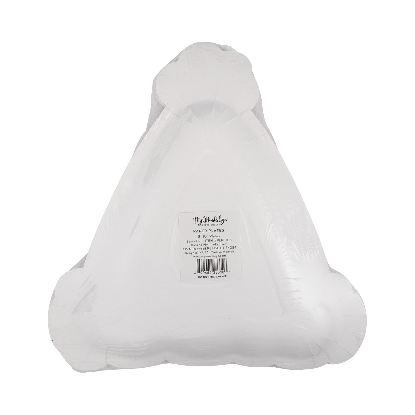 PLPL703 - Santa Hat Shaped Plate - Bria Blair Creative