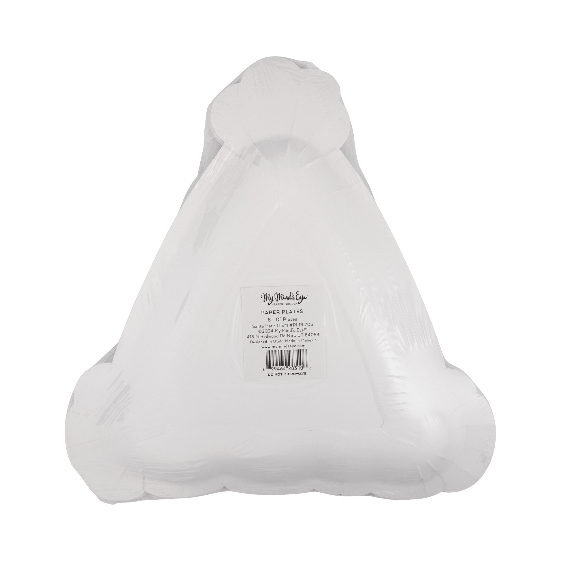 PLPL703 - Santa Hat Shaped Plate - Bria Blair Creative