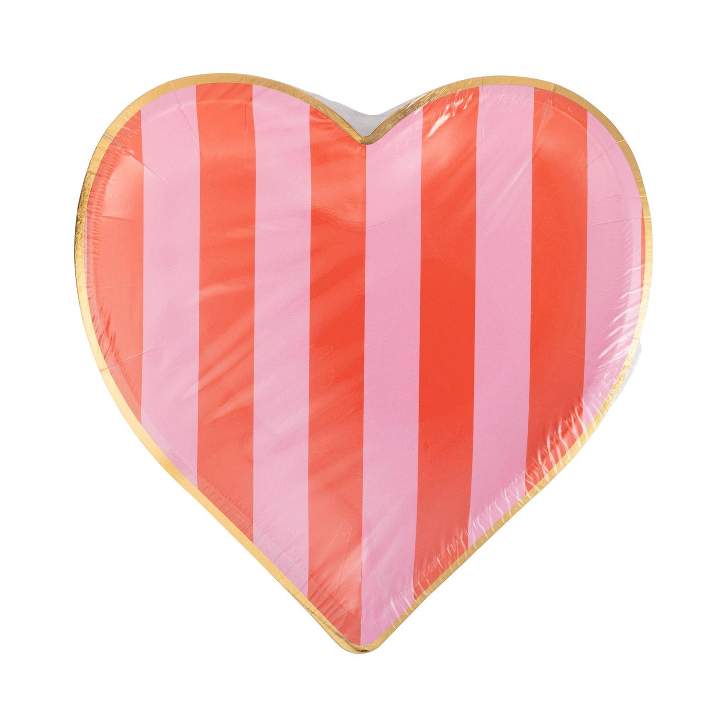 PLPL766 - Stripe Heart Shaped Plate - Bria Blair Creative