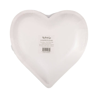PLPL766 - Stripe Heart Shaped Plate - Bria Blair Creative