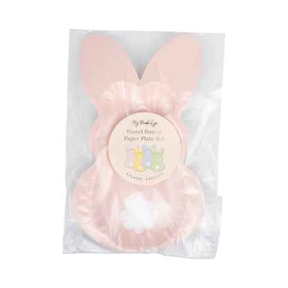 PLPL920 - Pastel Bunny Paper Plate Set - Bria Blair Creative