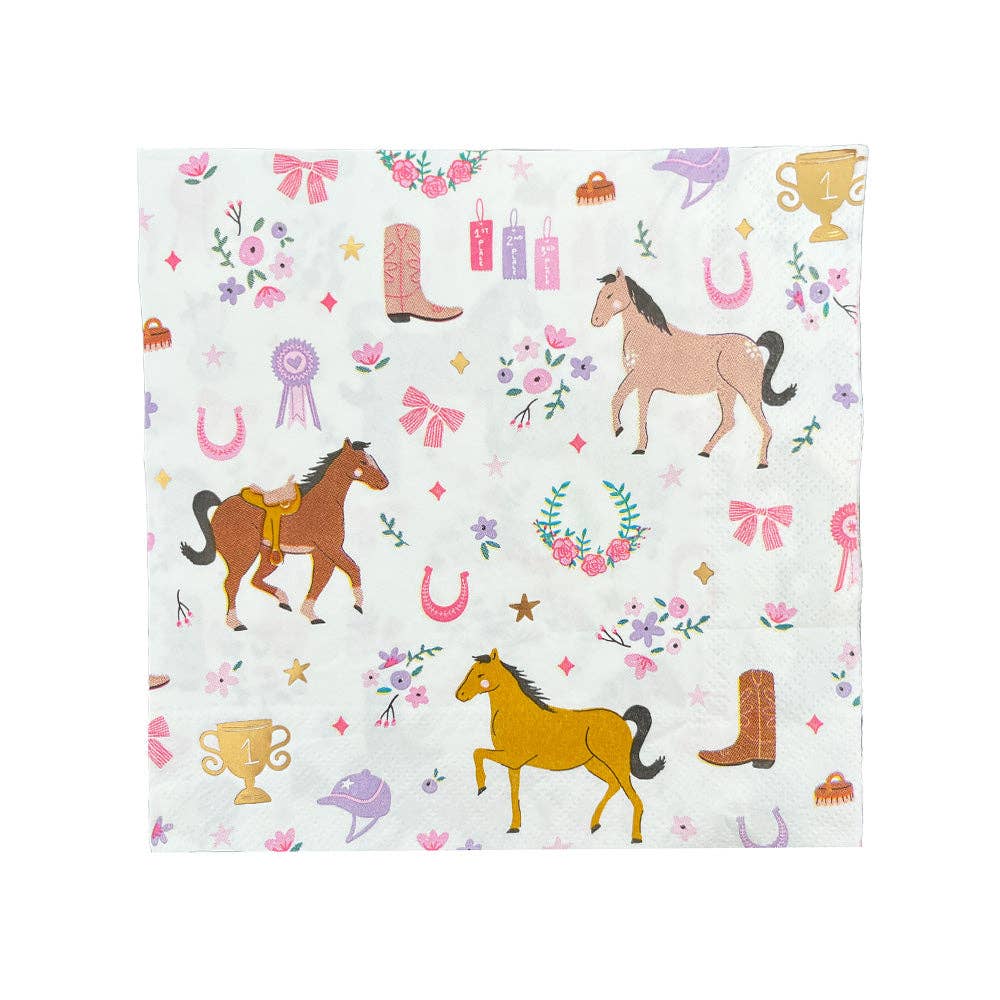 Pony Tales Large Napkins - Bria Blair Creative