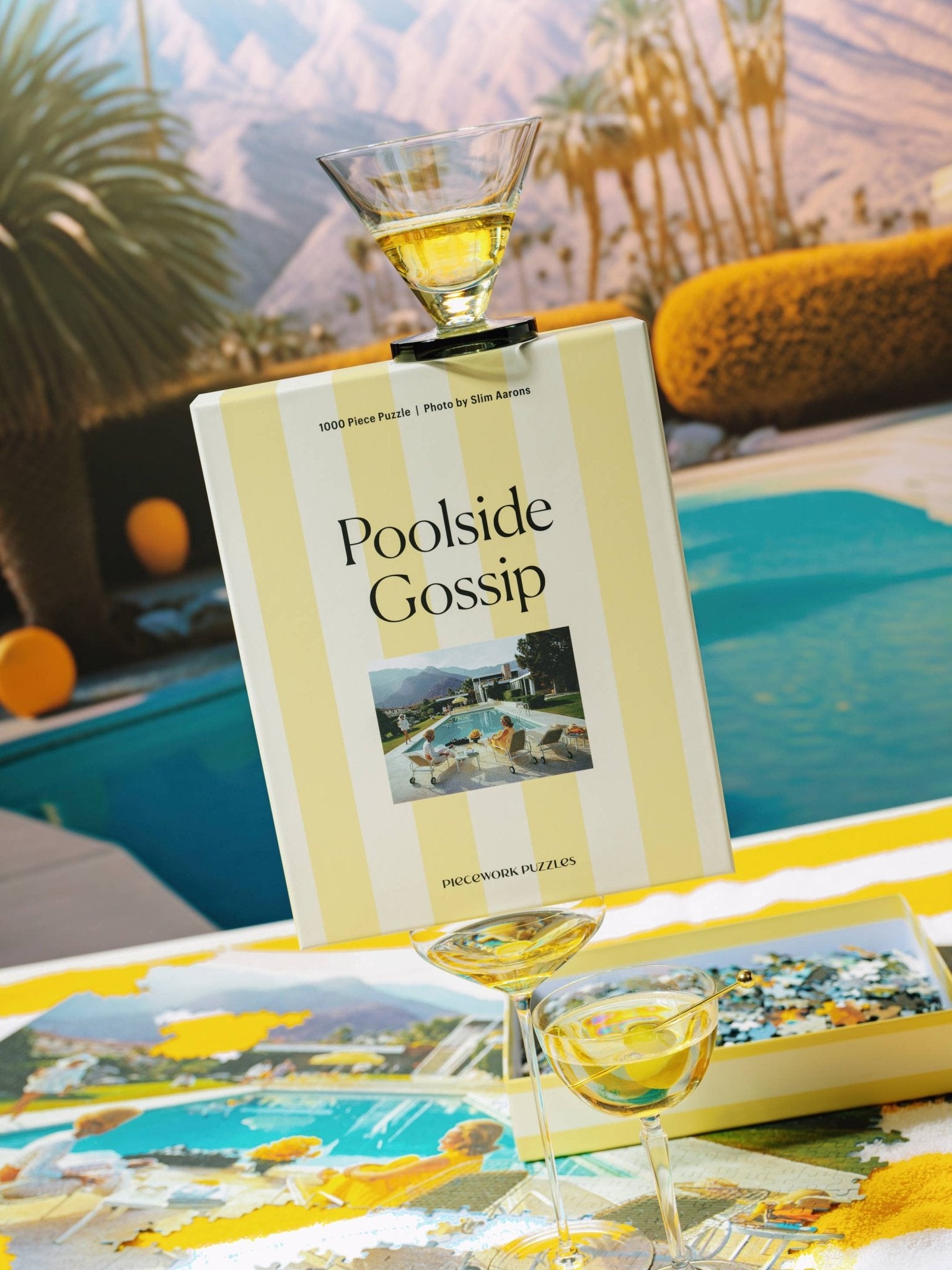Poolside Gossip - Slim Aarons Collab - 1000 Piece Puzzle - Bria Blair Creative