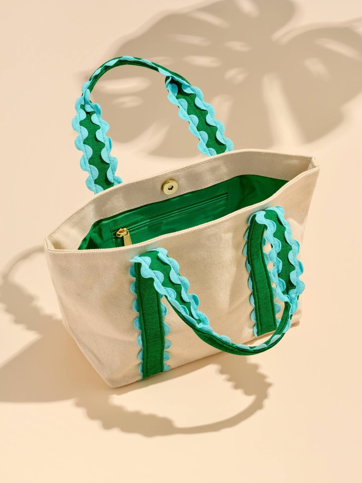 POPPY MINI TOTE: GREEN - Bria Blair Creative