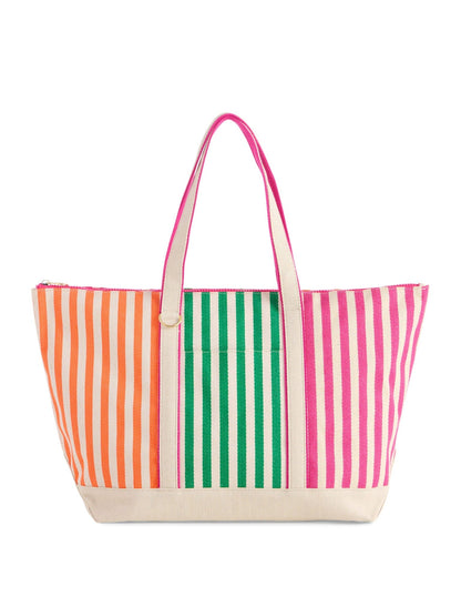PORT STRIPE TOTE: MULTI - Bria Blair Creative