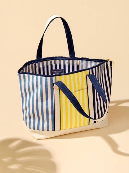 PORT STRIPE TOTE: MULTI - Bria Blair Creative