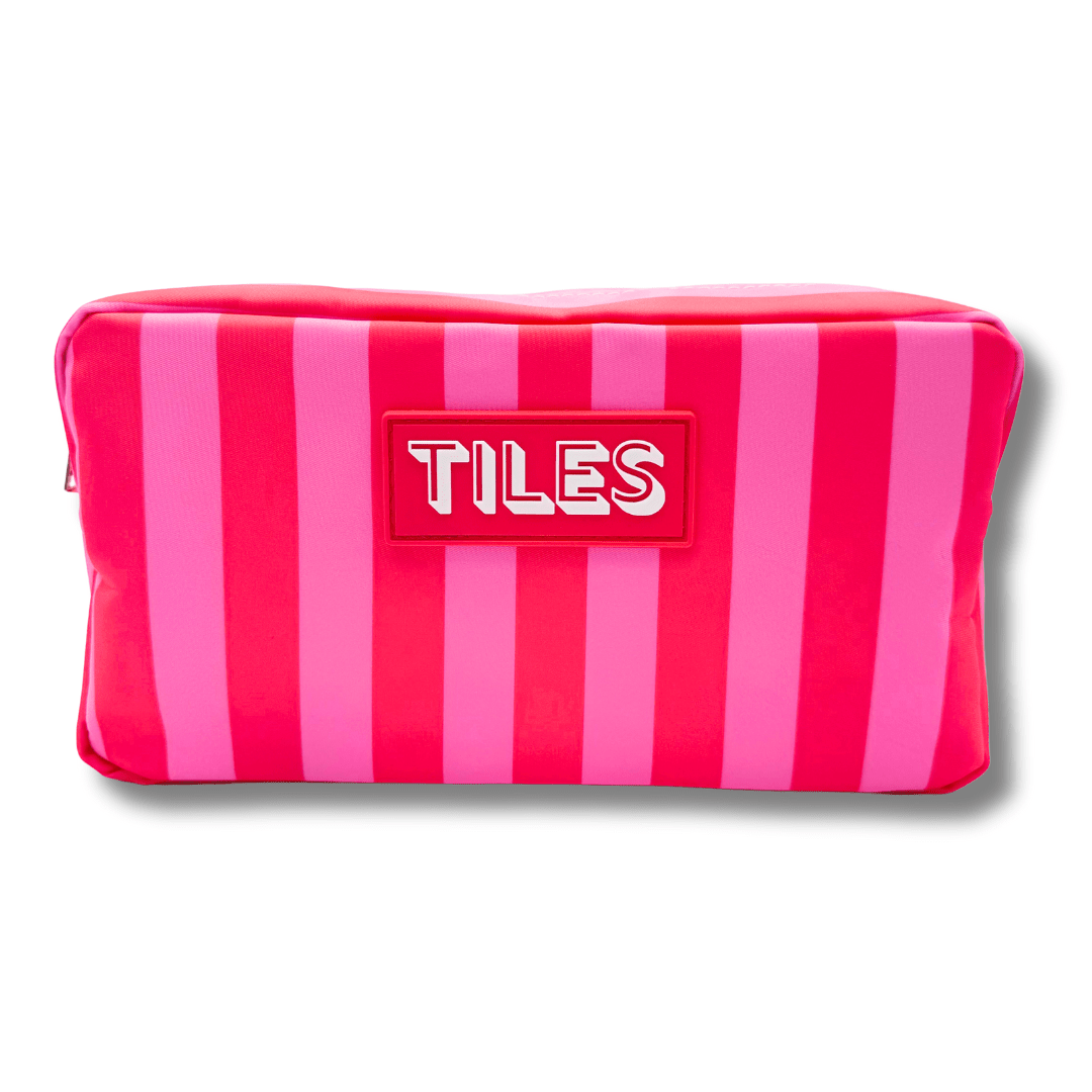 Premium Mahjong Tile Bags | Fits Most Large Tile Sets : Diamond - Orange Tile Bag - Bria Blair Creative