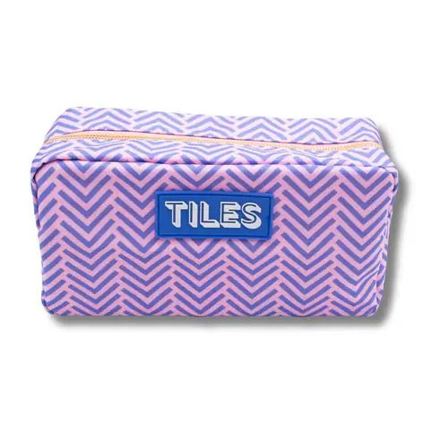 Premium Mahjong Tile Bags | Fits Most Large Tile Sets : Diamond - Orange Tile Bag - Bria Blair Creative