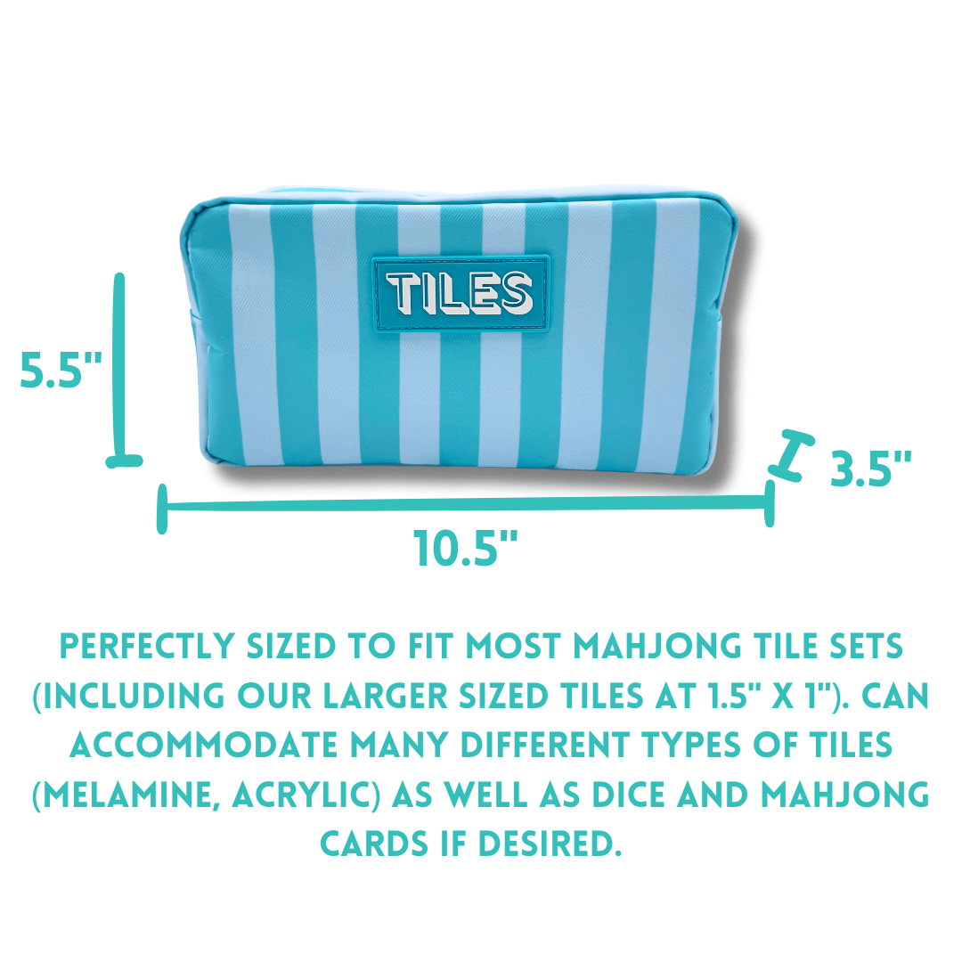 Premium Mahjong Tile Bags | Fits Most Large Tile Sets : Diamond - Orange Tile Bag - Bria Blair Creative