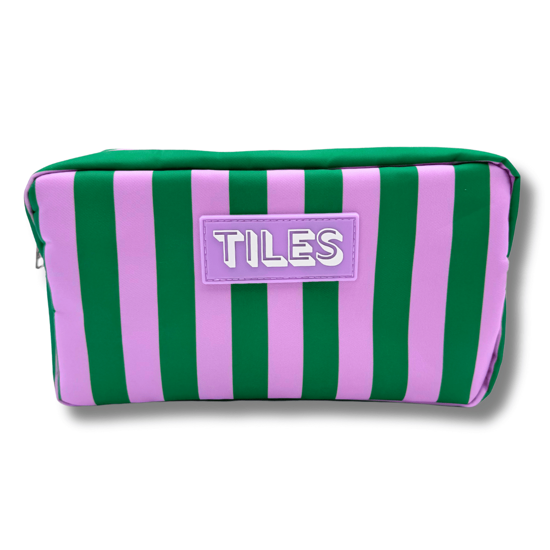 Premium Mahjong Tile Bags | Fits Most Large Tile Sets : Diamond - Orange Tile Bag - Bria Blair Creative