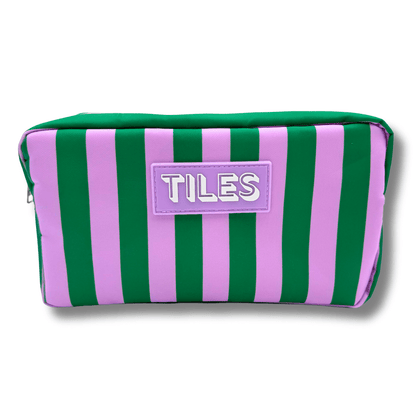 Premium Mahjong Tile Bags | Fits Most Large Tile Sets : Diamond - Orange Tile Bag - Bria Blair Creative