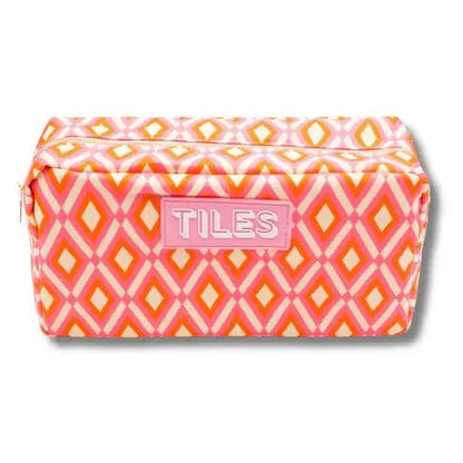 Premium Mahjong Tile Bags | Fits Most Large Tile Sets : Stripes - Purple & Green Tile Bag - Bria Blair Creative