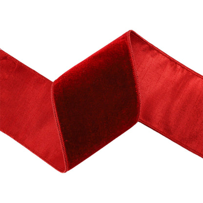 Premium Red Velvet Ribbon with Metallic Backing, 5 Yards - Bria Blair Creative