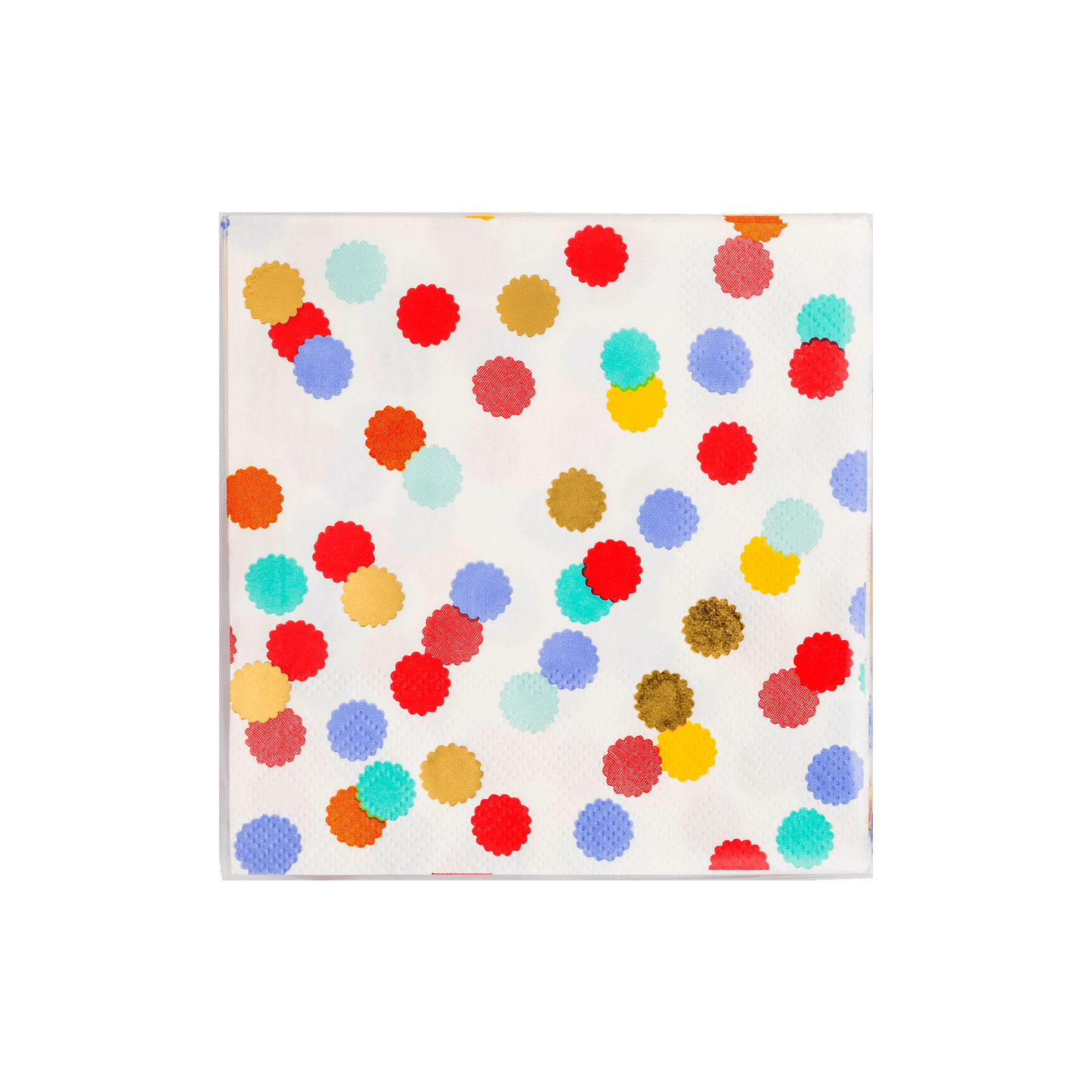 Primary Confetti Paper Cocktail Napkin - Bria Blair Creative