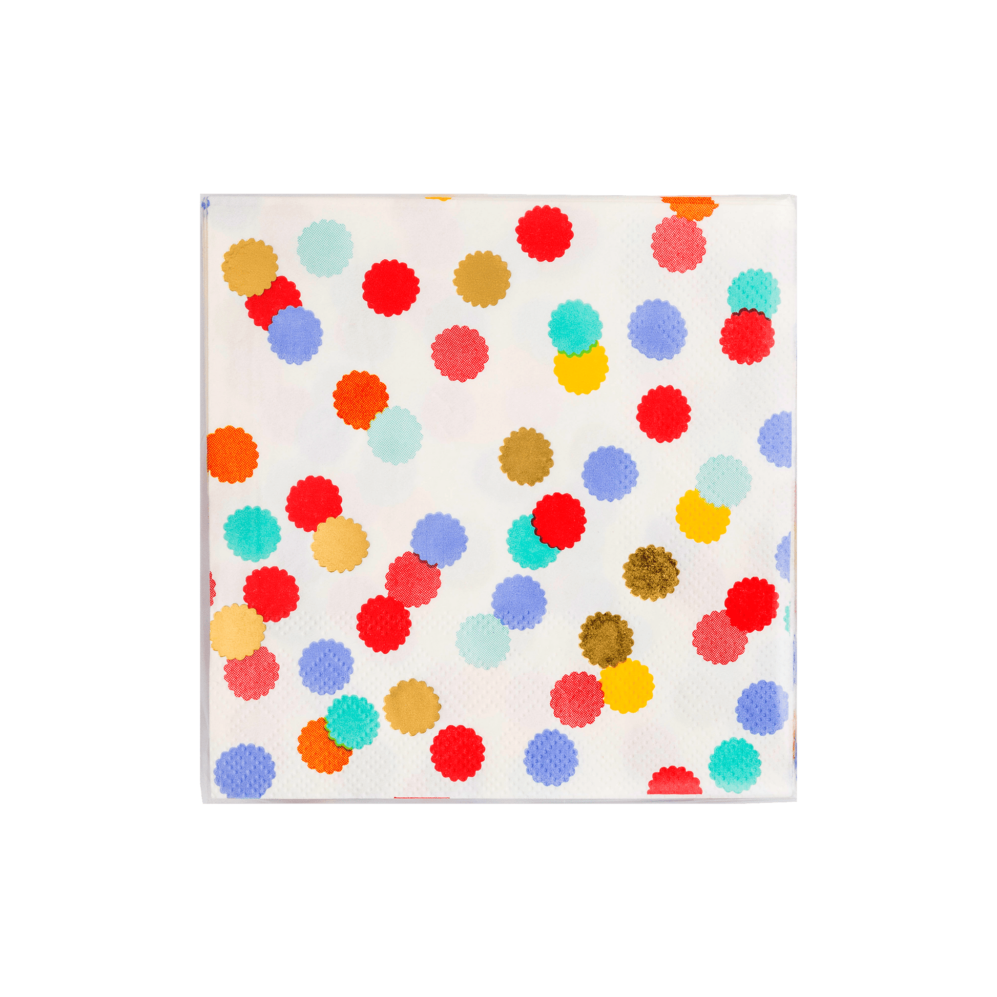 Primary Confetti Paper Cocktail Napkin - Bria Blair Creative