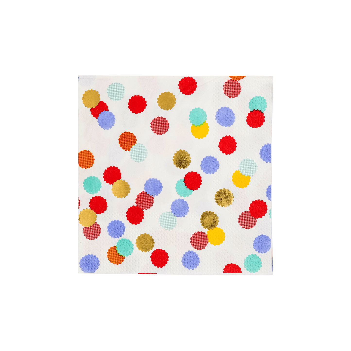 Primary Confetti Paper Cocktail Napkin - Bria Blair Creative