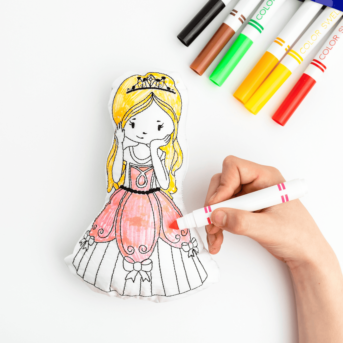 Princess Reusable Coloring Doll for Kids - Bria Blair Creative