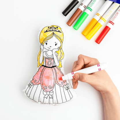 Princess Reusable Coloring Doll for Kids - Bria Blair Creative