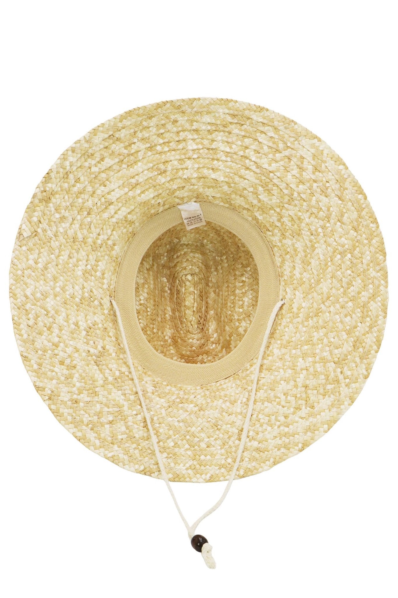 Quarterhorse Wheat Straw Lifeguard Hat: AS SHOWN / ONE SIZE - Bria Blair Creative