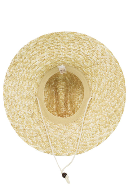 Quarterhorse Wheat Straw Lifeguard Hat: AS SHOWN / ONE SIZE - Bria Blair Creative