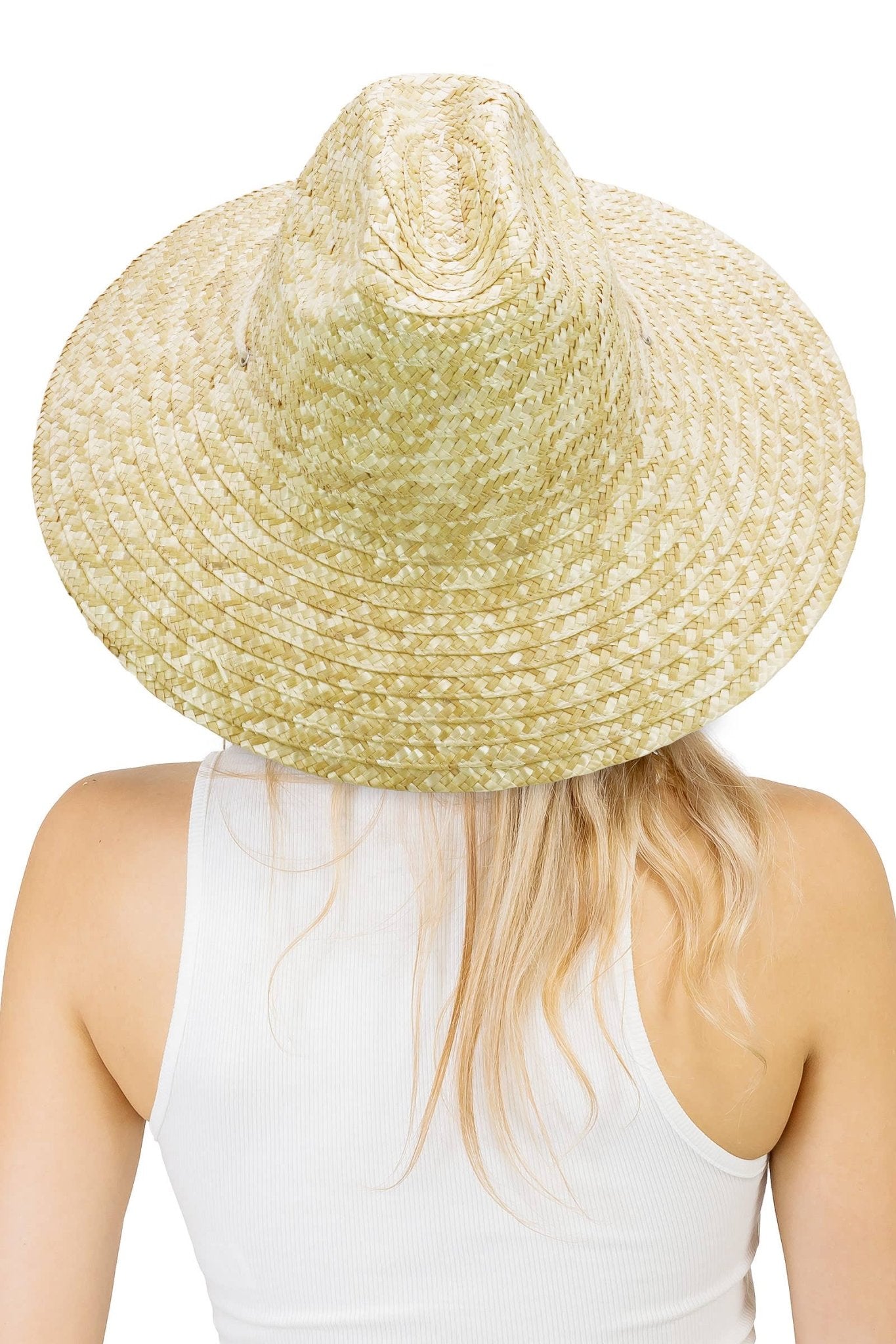 Quarterhorse Wheat Straw Lifeguard Hat: AS SHOWN / ONE SIZE - Bria Blair Creative