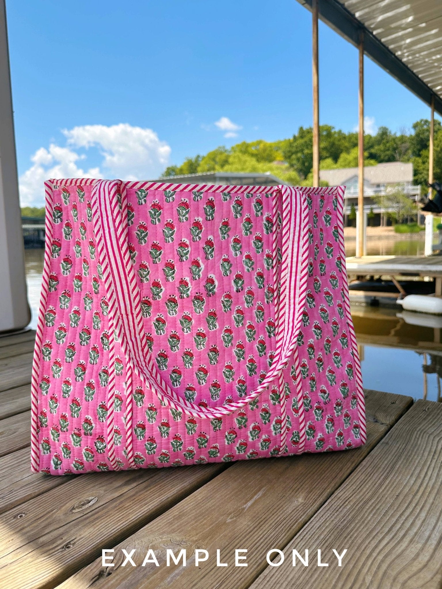 Quilted Tote Bag | Jaguar Print Tote | Large Shopping Tote - Bria Blair Creative