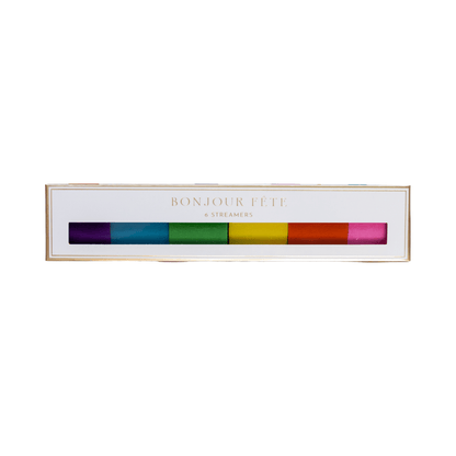 RAINBOW CREPE PAPER STREAMERS - Bria Blair Creative