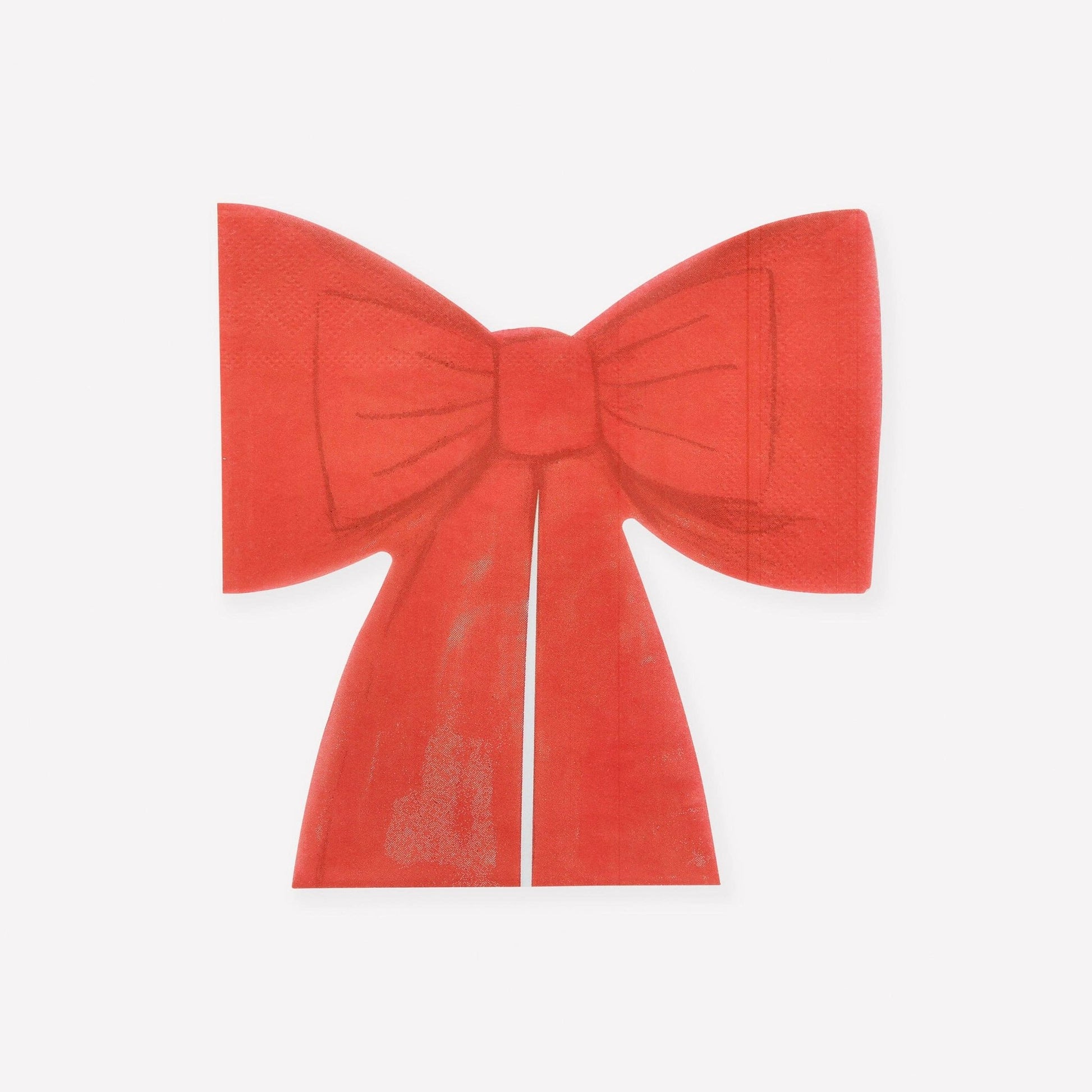 Red Bow Napkins - Bria Blair Creative