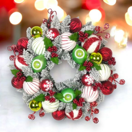 Red Multi City Wreath - Bria Blair Creative