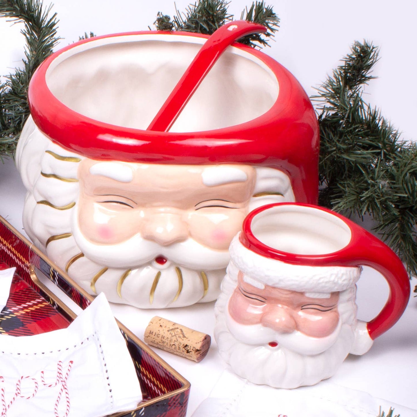 Red Santa Mug - Bria Blair Creative