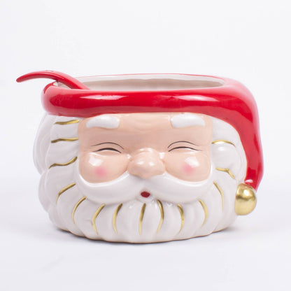 Red Santa Punch Bowl & Ladle - Bria Blair Creative